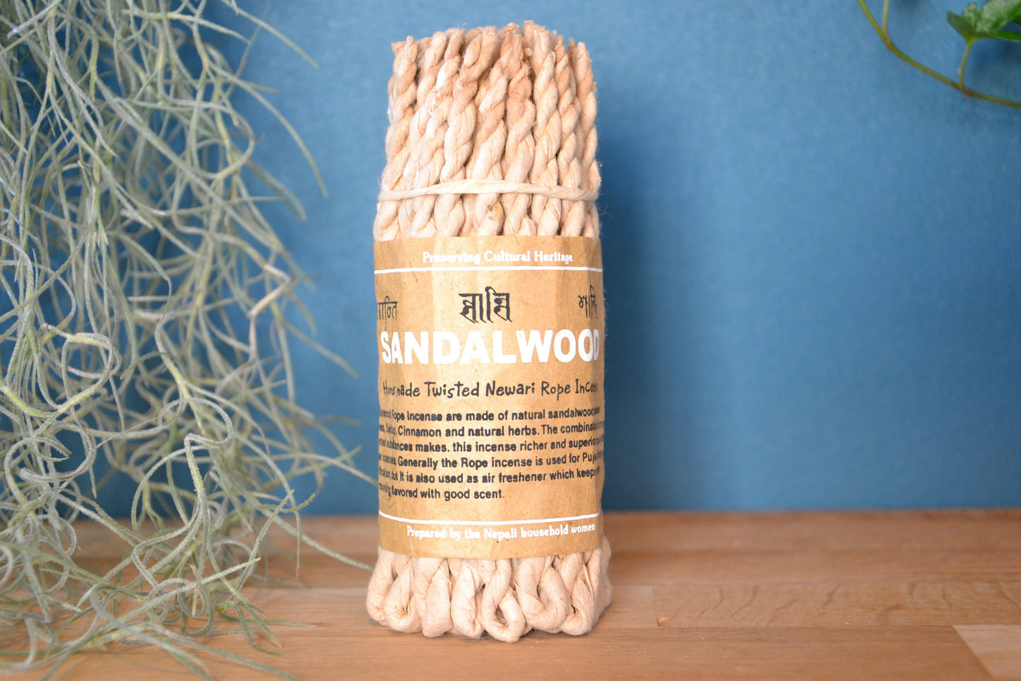 Rope of Incense with Pure Herbs - SANDALWOOD AND SPICES -