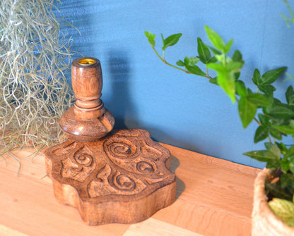 Mango wood incense fountain - TREE OF LIFE -