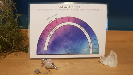 Dowsing board for pendulum - CADRAN DE BOVIS -